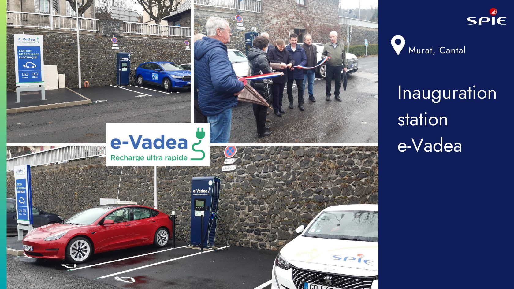 Inauguration d’une nouvelle station de recharge ultra rapide à Murat (15) !