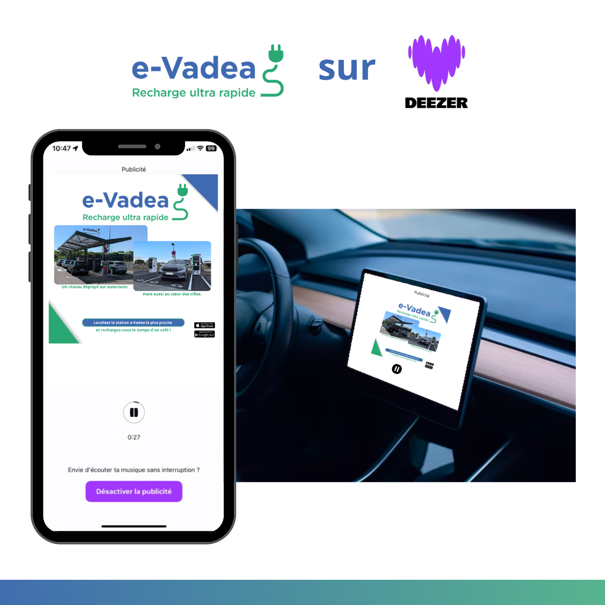 e-Vadea est de retour sur Deezer !🚘🔋💜